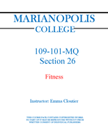 109-101-MQ Fitness - Emma Cloutier -Section 26