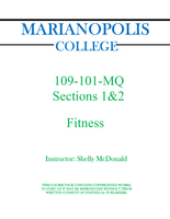 109-101-MQ  Fitness - Shelly McDonald Sections 1 & 2