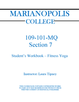 109-101-MQ Student's Workbook - Fitness Yoga - Laura Tipney - Section 7
