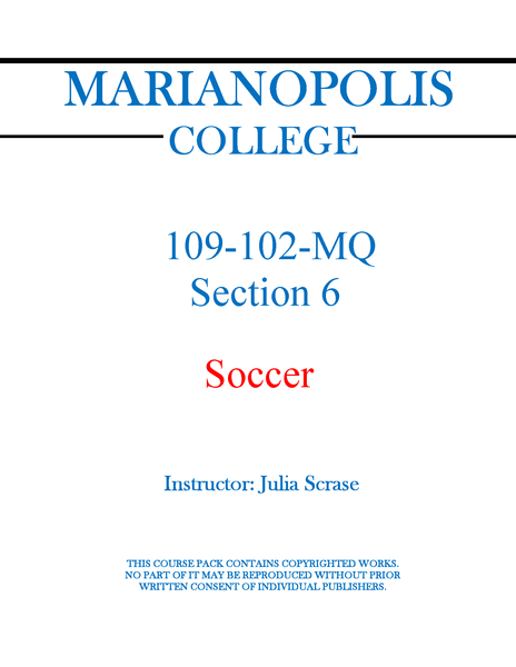 109-102-MQ Soccer - Julia Scrase - Section 6