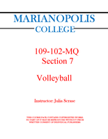 109-102-MQ Volleyball - Julia Scrase - Section 07
