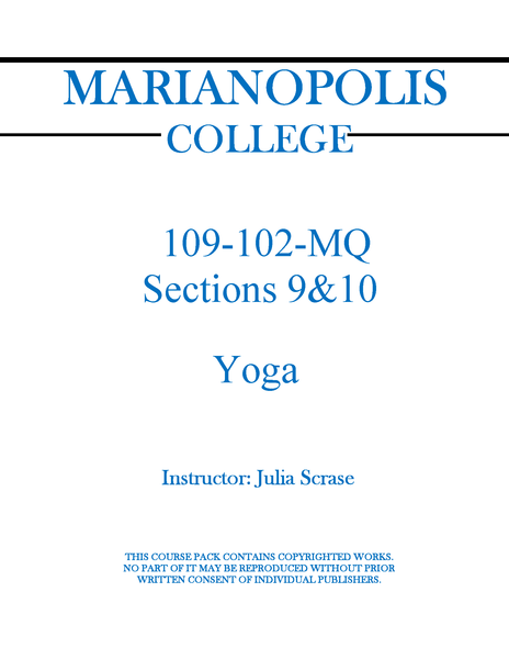 109-102-MQ  Yoga - Scrase - Sections 09 & 10