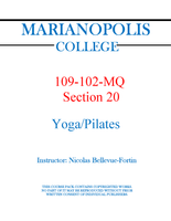 109-102-MQ Yoga/Pilates - Nicolas Bellevue-Fortin - Section 20