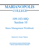 109-103-MQ Stress Management  Student's Workbook - Laura Tipney - Section 10
