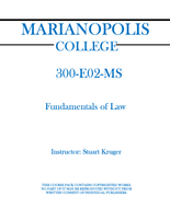 300-E02-MS - Fundamentals of Law - Stuart Kruger