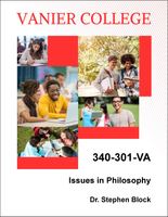 340-301-VA - Issues in Philosophy - Stephen Block