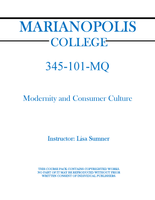 345-101-MQ - Modernity and Consumer Culture - Lisa Sumner