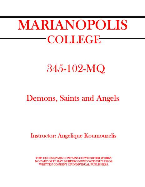 345-102-MQ - Demons, Saints and Angels - Angelique Koumouzelis