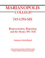 345-LPH-MS - Representation, Reporting and the Stories We Tell - Sarah Brand