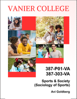 387-P01-VA/387-303-VA - Sports & Society (Sociology of Sports) - Avi Goldberg