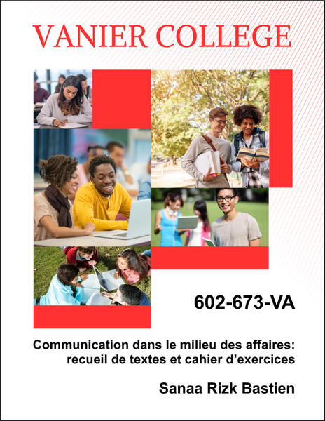 602-673-VA - Communication dans le milieu des affaires:: Cahier d’exercices - Sanaa Rizk Bastien