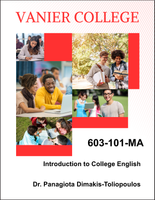 603-101-MA - Introduction to College English - Dr. Panagiota Dimakis-Toliopoulos