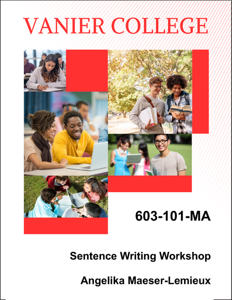 603-101-MA - Sentence Writing Workshop - Angelika Maeser-Lemieux