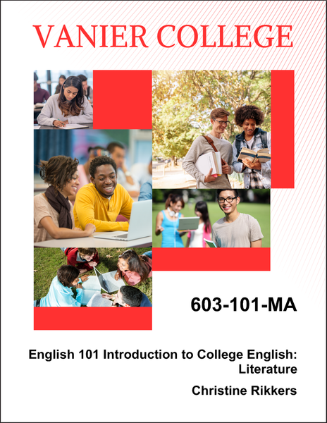 603-101-MA - Introduction to College English, Literature and Composition - Christine Rikkers
