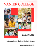 603-101-MA - Introduction to College English: Voices - Vanessa Vandergrift