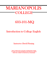 603-101-MQ - Introduction to College English - David Fleming