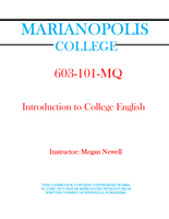 603-101-MQ - Introduction to College English - Megan Newell