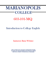 603-101-MQ - Introduction to College English - Barry Webster