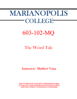 603-102-MQ - The Weird Tale - Matthew Vann