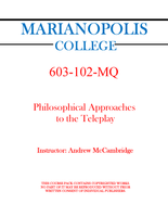 603-102-MQ - Philosophical Approaches to the Teleplay - Andrew McCambridge