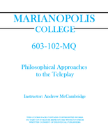 603-102-MQ - Philosophical Approaches to the Teleplay - Andrew McCambridge