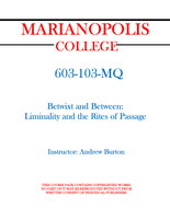 603-103-MQ - Betwixt and Between: Liminality and the Rites of Passage - Andrew Burton