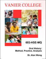 603-HSE-MQ - Oral History: Method, Practice, Analysis - Dr. Alan Wong