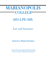 603-LPE-MS - Law and Literature - Megan Fitz-James