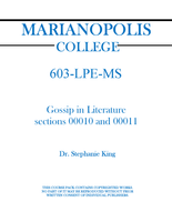603-LPE-MS - Gossip in Literature - sections 00010 and 00011 - Stephanie King