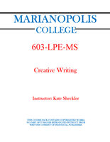 603-LPE-MS - Creative Writing - Kate Sheckler