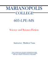 603-LPE-MS - Science and Science Fiction - Matthew Vann