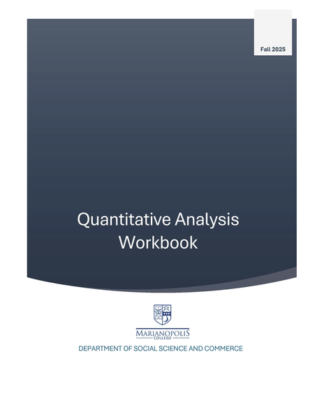 QA- QUANTITATIVE ANALYSIS WORKBOOK - DEPARTMENT OF SOCIAL SCIENCE AND COMMERCE